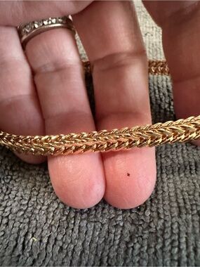 Elegant Gold Braided Chain bracelet magnetic clasp- Women Accessories